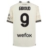 Dječji Nogometni Dres AC Milan Olivier Giroud 9 Četvrta 2023-24 Bijela